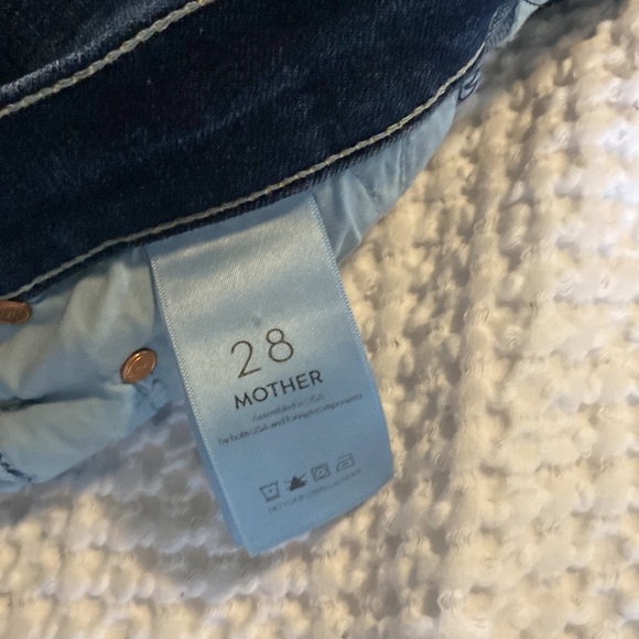 MOTHER INSIDER CROP STEP FRAY IN LOVE ON THE EDGE Hi Rise Raw Hem distressed dnm - Picture 8 of 14